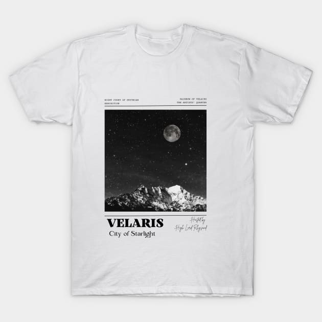 Velaris - City of Starlight ACOTAR SJM T-Shirt by harjotkaursaini